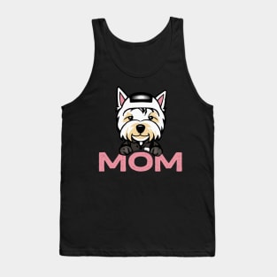 Westie Mom Dog Owner West Highland White Terrier Dog Mother Tank Top